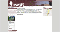 Desktop Screenshot of cityofrobinson.com