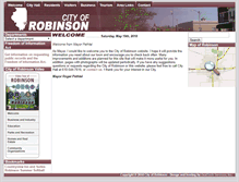 Tablet Screenshot of cityofrobinson.com